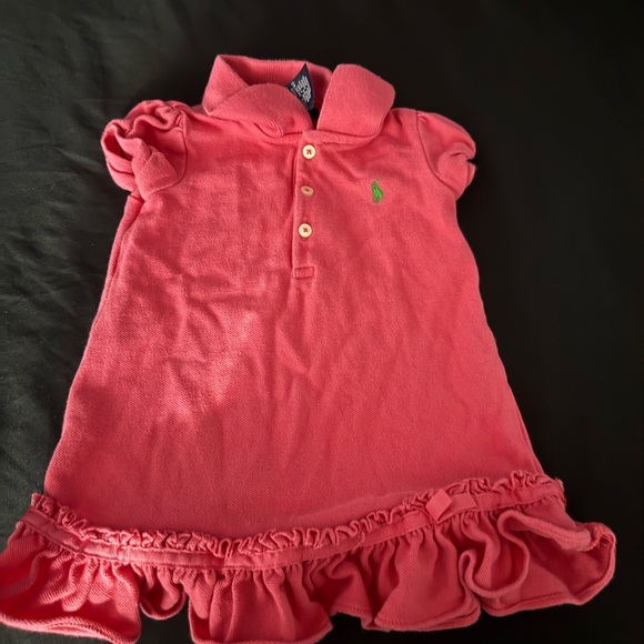 Ralph Lauren Pink Kids Dress with Ruffle Hem - Picture 1 of 1